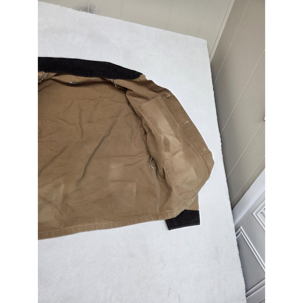 Vintage 80s Carhartt Unlined Brown Canvas Chore Brush Coat Jacket J255‎ - Picture 7 of 11